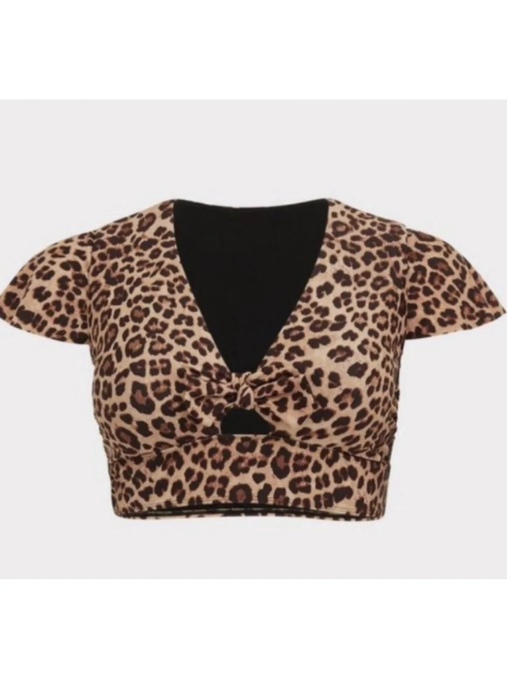 Torrid Plus Size 2X Leopard Print Bikini Swimsuit Set beachwear resortcore